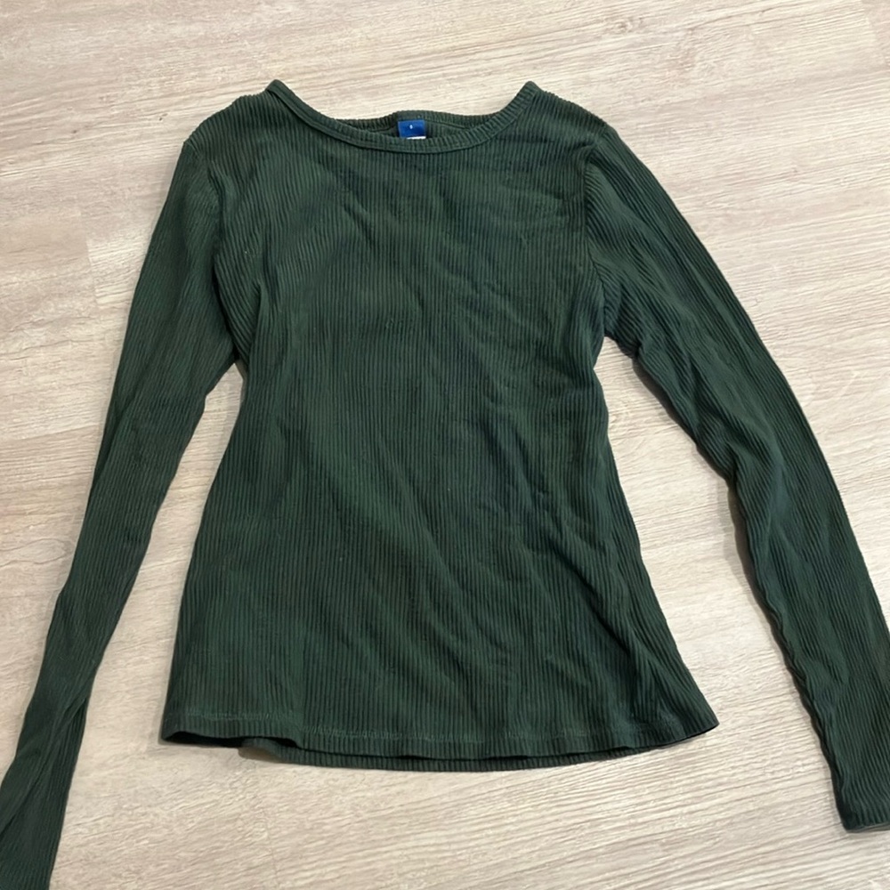 Women's Green Long Sleeve Top